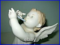 LLADRO Cupid Playing Flute Large Figurine Chipped Wing #4154