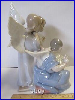 L@@k! Retired Lladro 5495 Lg. Angelic Choir 3 Winged Angels Singing Porcelain