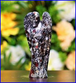 Large 125MM Natural Gneiss Ruby Spinel Matrix Ruby Matrix Healing Angel Wings