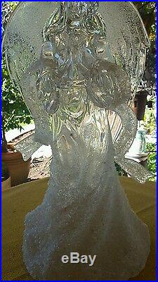 Large 18 Acrylic Frosted Angel With Wings