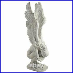 Large 30.5 Elegant Emotional Angel Statue Garden Winged Sculpture