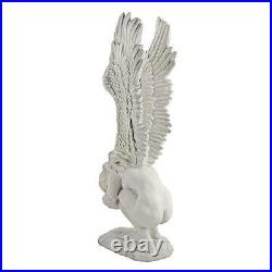 Large 30.5 When Angels Mourn Emotional Winged Memorial Angel Sculpture Statue