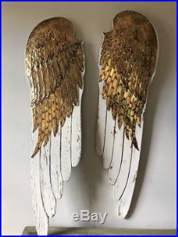 Large 41 Wooden Angel Wings Wall Art Decor-Victorian Cottage/shabby cottage