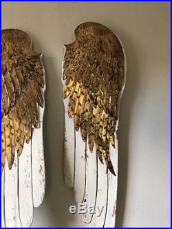 Large 41 Wooden Angel Wings Wall Art Decor-Victorian Cottage/shabby cottage