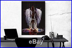 Large Abstract Sexy Naked Angel Wing Canvas Painting Wall Art Beauty Decorative