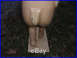 Large And Gorgeous Vintage Fiberglass Angel Boy 29 1/2 Tall Wing Span 27