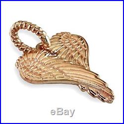 Large Angel Heart Wings Wings Of Love 21mm in 14K Pink Gold yellow, rose
