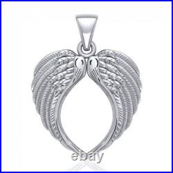 Large Angel Wing. 925 Sterling Silver Pendant Peter Stone Fine Jewelry