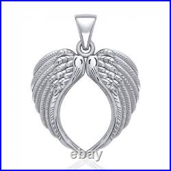 Large Angel Wing. 925 Sterling Silver Pendant Peter Stone Jewelry Fine Jewelry