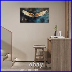 Large Angel Wing Wall Art Abstract Wings Pictures Bedroom Wall Decor Golden a