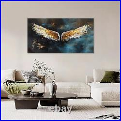 Large Angel Wing Wall Art Abstract Wings Pictures Bedroom Wall Decor Golden a