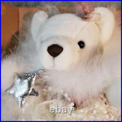 Large Angel Wing White light up Teddy Plush Tree Topper