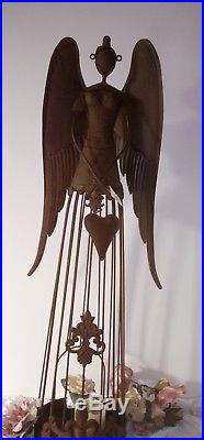 Large Angel Wings Lantern Patina Metal Decode Shabby Vintage Country House