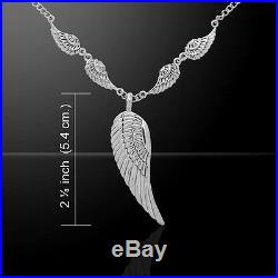 Large Angel Wings Sterling Silver 18 Necklace by Peter Stone Fine Jewelry