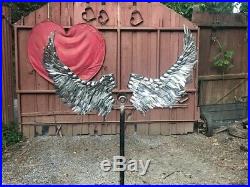Large Angel Wings made with Stainless Steel Silverware