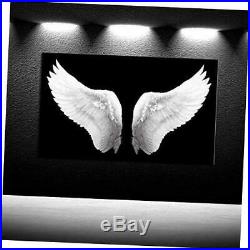 Large Black and White Canvas Prints Angel Wings Wall Art Contemporary Art Paint
