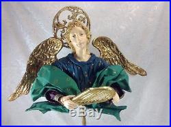 Large Department 56 Winged Angel Christmas Holiday Figure Paper Mache Figurine