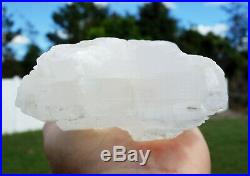 Large GLOWING Fishtail SELENITE Crystal Point Natural Naica Mexico ANGEL WING