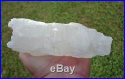 Large GLOWING Fishtail SELENITE Crystal Point Natural Naica Mexico ANGEL WING