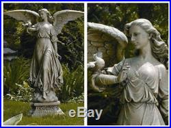 Large Garden Statue Angel Yard Art Lawn Decor Sculpture Outdoor Wings Stone Bird