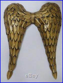 Large Gold Metal Angel wings Metal Wall Art Decor
