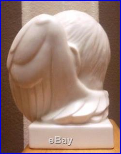 Large Lenox China Vintage Baby Angel Cherub Wings ART DECO Bust Head c. 1935 7X7