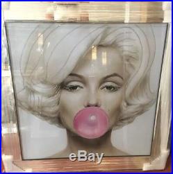 Large Marilyn Monroe Angel Wings Picture Liquid Art Mirror Frame 116cm X 66cm