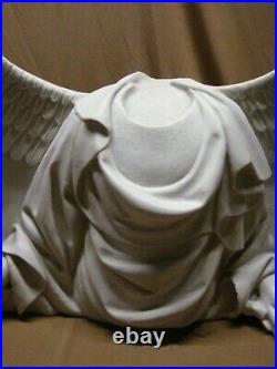 Large Resin Angel Wings Bust Grave Statue 24x18 Outdoor Garden Decor Halloween
