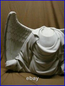 Large Resin Angel Wings Bust Grave Statue 24x18 Outdoor Garden Decor Halloween