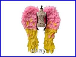 Large Size Natural Ostrich Angel Feather Wings Cosplay Costume Performance Show