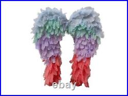 Large Size Natural Ostrich Angel Feather Wings Cosplay Costume Performance Show