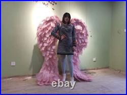 Large Size Natural Ostrich Angel Feather Wings Cosplay Costume Performance Show