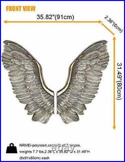 Large Size Wall Hanging Wings Grand Angel Wings 2 31''Tall Champagne Wings