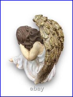 Large Sleeping Angel with Large Wings Gold Christmas 23x25x20cm New