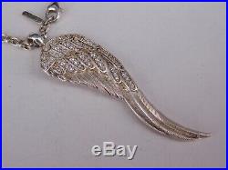 Large Thomas Sabo Angels Wing with TS chain, 925 Silver (S 3720)