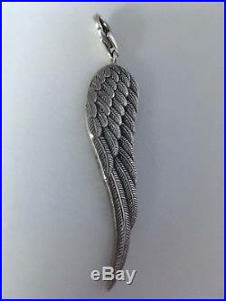 Large Thomas Sabo sterling silver angel wing pendant charm glam & soul