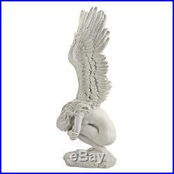 Large When Angels Mourn Emotional Winged Memorial Angel Sculpture Statue