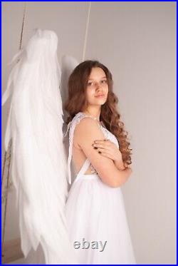Large White Feather Angel Wings Adult Fairy Angel Wings Fancy Cosplay Costume