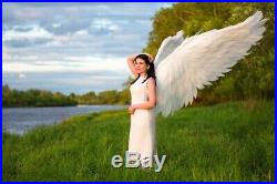 Large White Heaven Angel wings Halloween Wedding Bridal sexy Cosplay Costume
