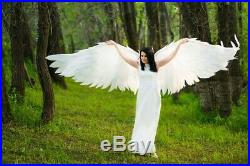 Large White Heaven Angel wings Halloween Wedding Bridal sexy Cosplay Costume