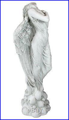 Large Winged Angel Ascending Statue Sculpture 40