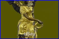 Large Winged Victory Angel Leader Warrior Pure Bronze Copper Art Sculpture Sale