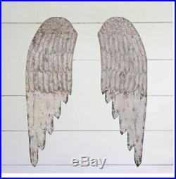 Large Wooden Angel Wings Wall Art Decor -Victorian Cottage