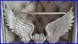 Large angel wings wall art