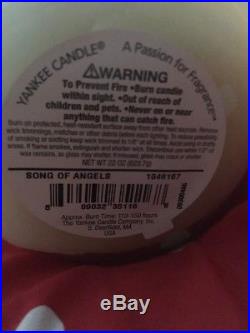 Large jar Yankee Candle Song Of Angels Rare Hard To Find angel wings