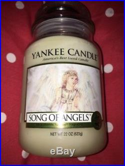 Large jar Yankee Candle Song Of Angels Rare Hard To Find angel wings