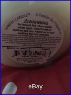 Large jar Yankee Candle Song Of Angels Rare Hard To Find wings