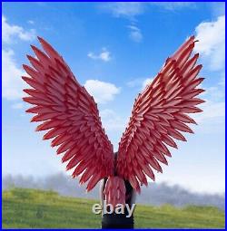 Large red angel wings, firebird, Phoenix, lucky bird adult festival wear