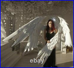 Large white Heaven Christmas Angel wings/transform in 2 poses/Cosplay Costume