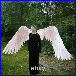 Large white/pink painted wings/Ikaros Angel from Sora No Otoshimono Angeloid